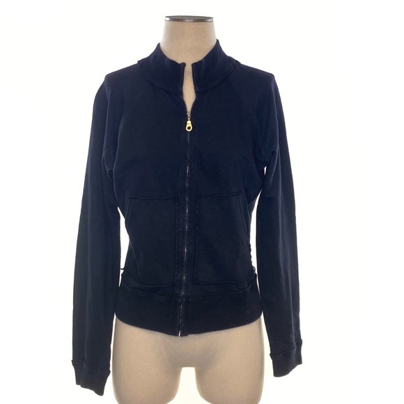 LUCKY BRAND Navy Cotton Zip Front Jacket #TT10 - Picture 2 of 8